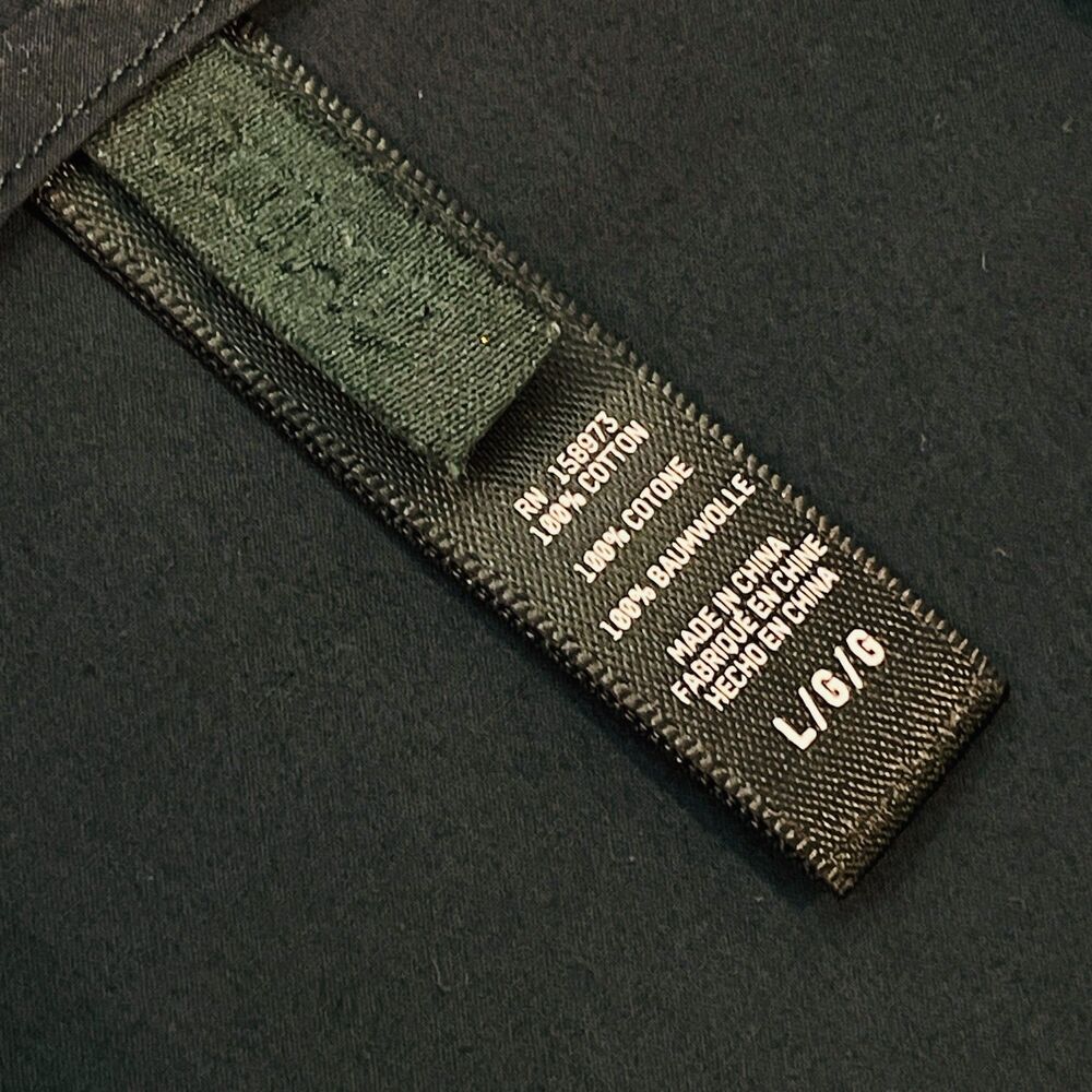 ~ SKIMS Lg Sleep Shirt* Unisex Cotton Pajama Dark Green Button Lounge Nightshirt - Picture 13 of 13